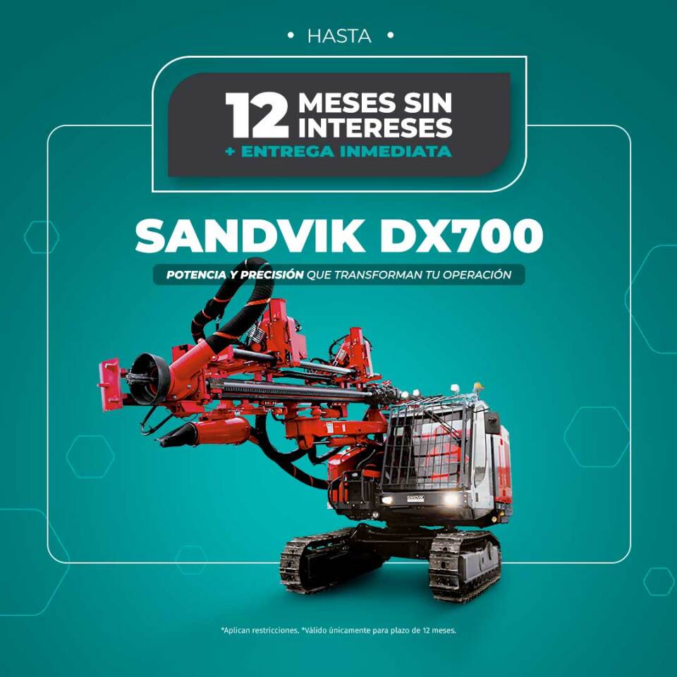 Sandvik DX700 con 12 meses sin intereses