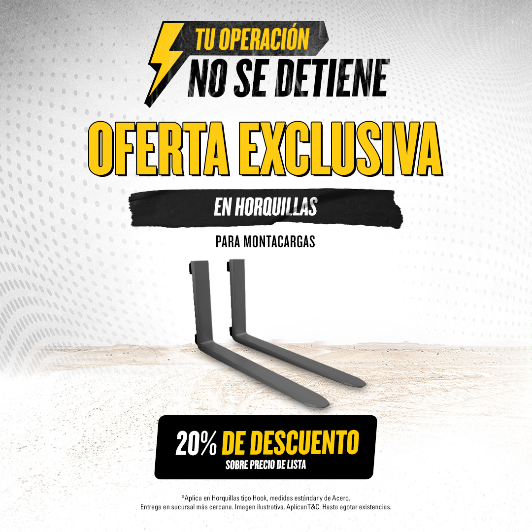 20% descuento en horquillas para montacargas