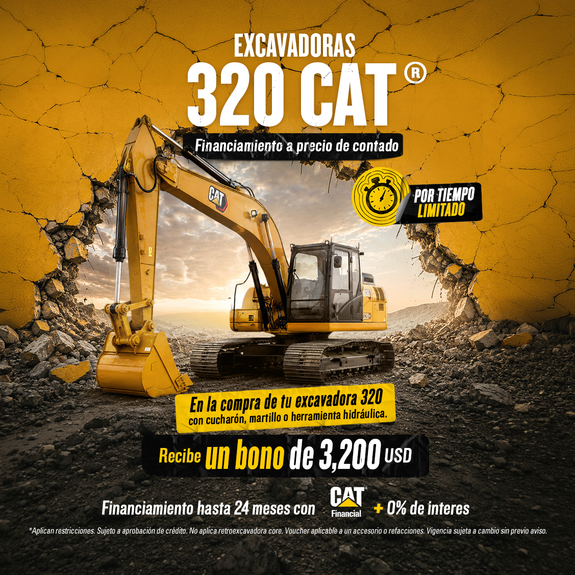 Banner maquinaria Cat