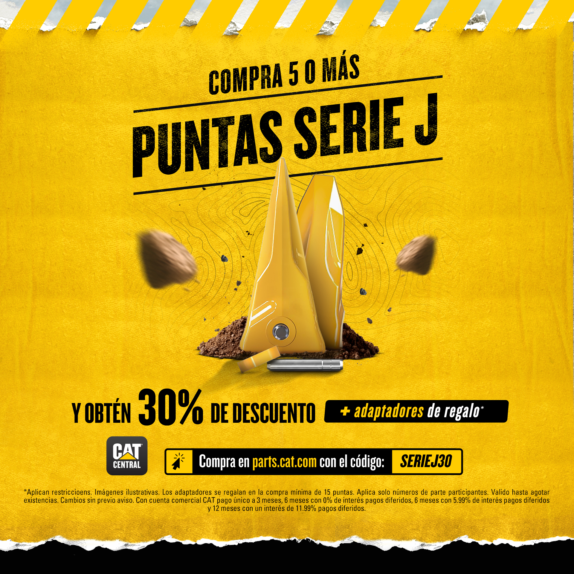 Puntas serie J en promoción en Tracsa Cat