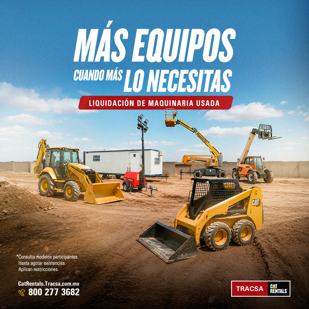 Promoción en equipos en Tracsa Cat Rentals
